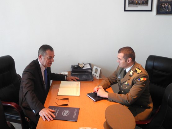 Parlamentarni vojni povjerenik Boško Šiljegović razgovarao sa vojnim atašeom Rumunije, brigadirom Valentinom Voaidesom